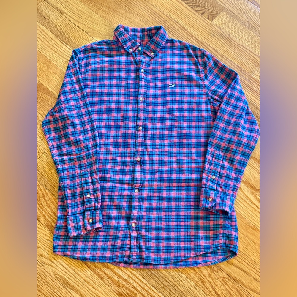 Boys Excellent Condition Vineyard Vine Shirt Size XL